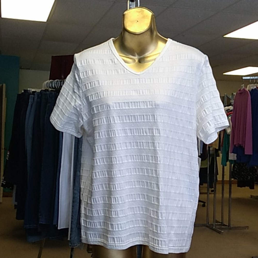 Pasport large white short  sleeve tshirt